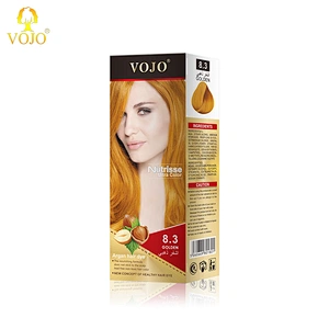 OEM/ODM salon professional permanent VOJO hair colour cream ammonia free hair dye color