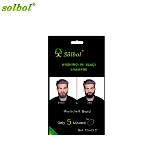 Ammonia Free black Beard Dye   Color Shampoo No Side Effects Dye Mustache Cream