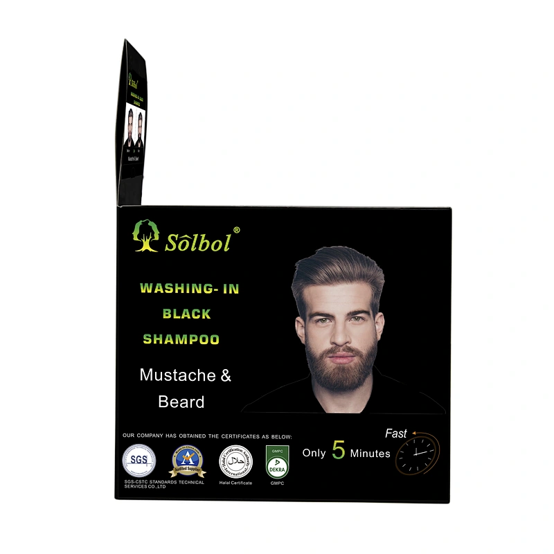 Newest instant 5 minutes beard dye mustacle color to men 5 buyers Cream