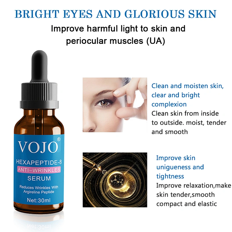 VOJO Six Peptides 24k Gold Vitamin C Hyaluronic Acid Serum Anti-aging Moisturizing Brighten Face Serum