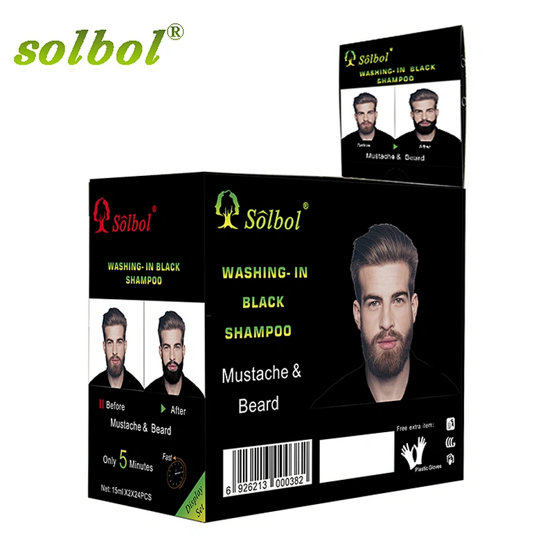 Ammonia Free black Beard Dye   Color Shampoo No Side Effects Dye Mustache Cream