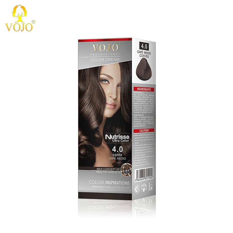 Guangzhou VOJO Factory wholesale price YOSATEN keratin salon professional permanent hair dye color cream and developer