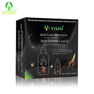 VOJO hot sales best professional fashion non ammonia set  2 hair dye gloss shampoo lamination paper box