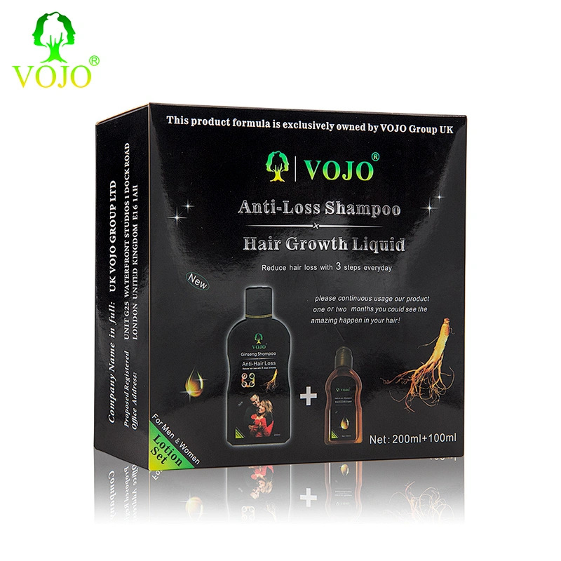 VOJO hot sales best professional fashion non ammonia set  2 hair dye gloss shampoo lamination paper box