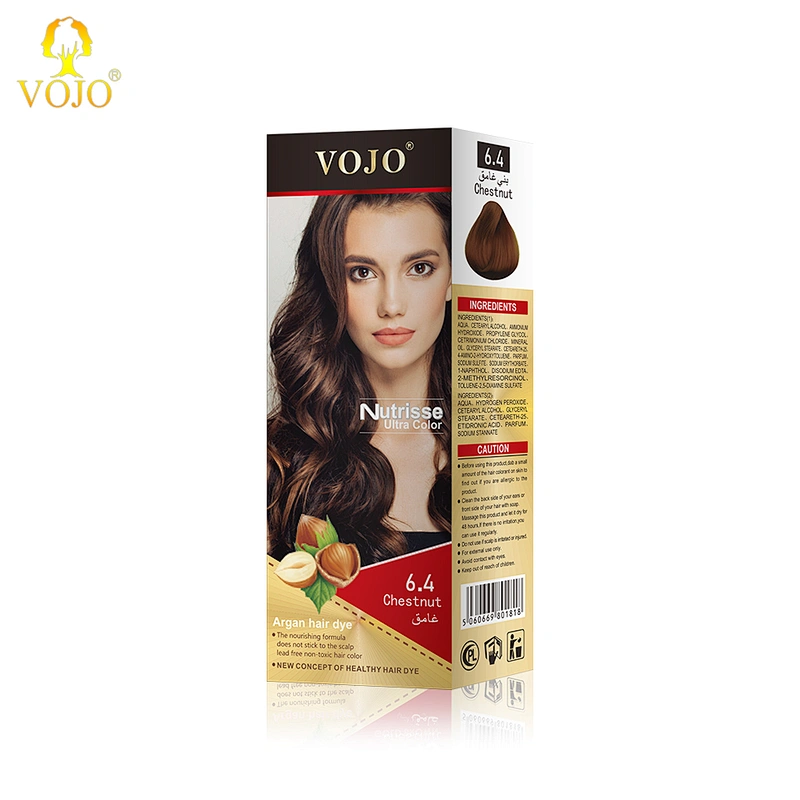 OEM/ODM salon professional permanent VOJO hair colour cream ammonia free hair dye color