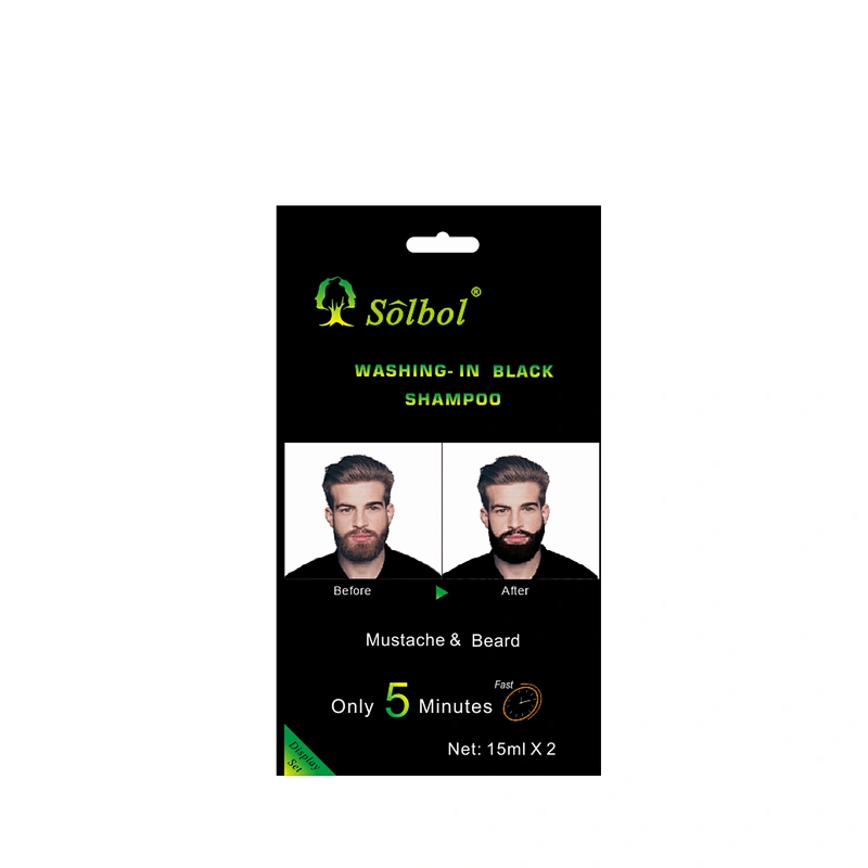 Newest instant 5 minutes beard dye/mustacle color to men