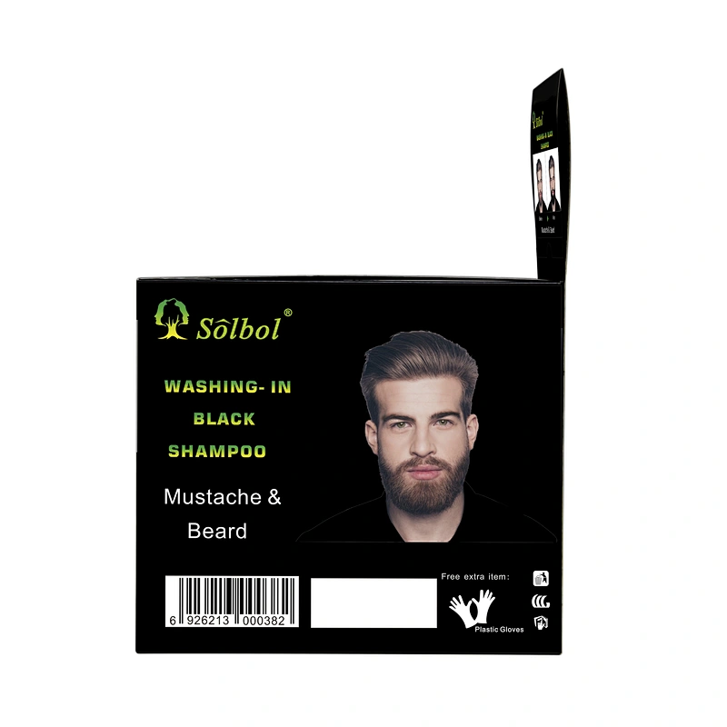 Newest instant 5 minutes beard dye/mustacle color to men