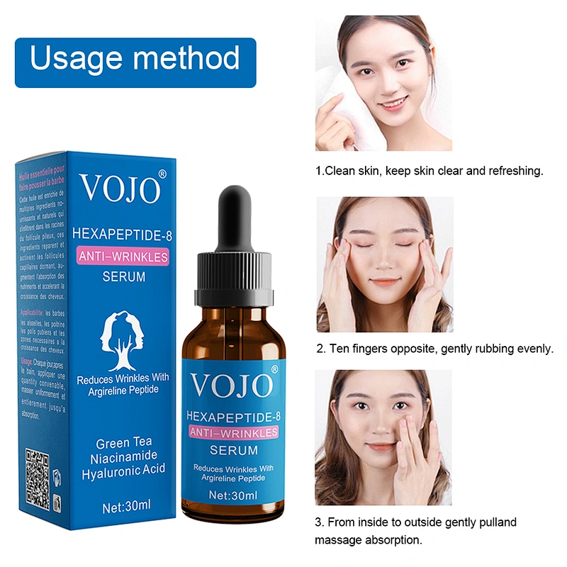 VOJO 30ml Wholesale Professional Private Label Skin Care Moisture Anti Wrinkle nicotinamide Hyaluronic acid Essence Set