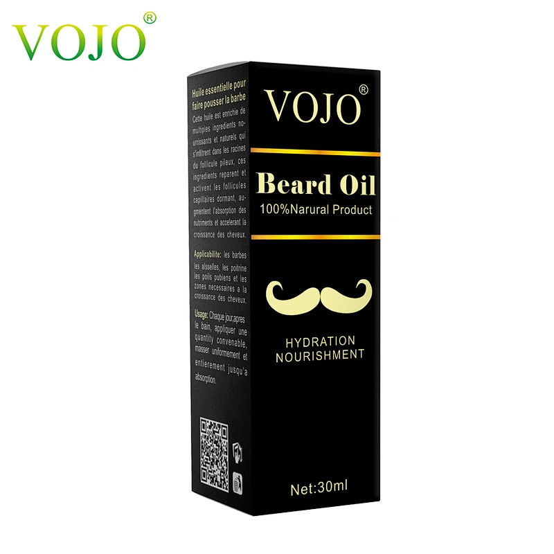 VOJO Bread oil OEM / ODM private label organic smoothing styling Beard Balm Bread Growth Oil for men