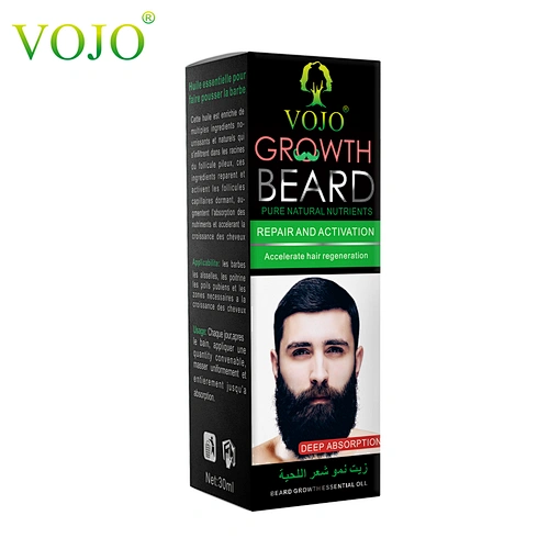 VOJO Professional 30ML Natural Herbal Hair & Beard Oil for men bread styling and organic growth
