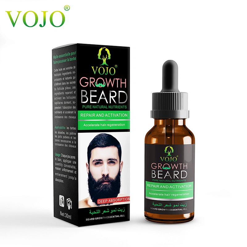 VOJO Professional 30ML Natural Herbal Hair & Beard Oil for men bread styling and organic growth