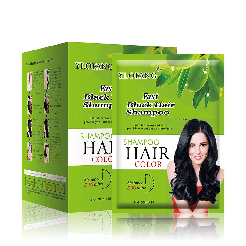 Yosaten New hair color natural instant shampoo form hair color black hair dye shampoo