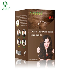 VOJO new product chinese noni hair coloring shampoo  hair dye shampoo for hair black deep black