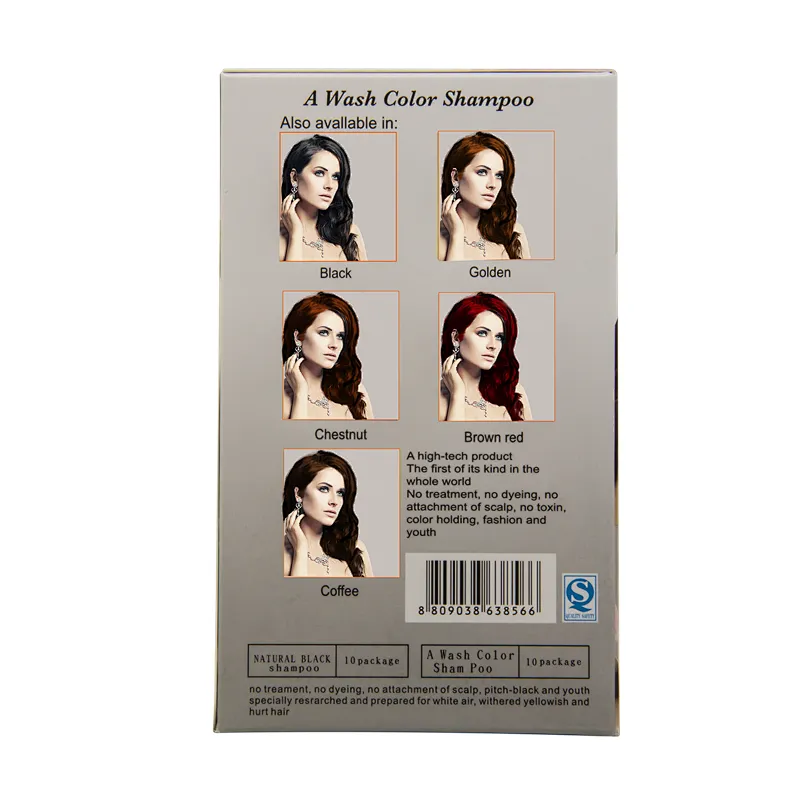 the high technology  and fast of the hair dye shampoo only  use 15mins can get the natural black hair color
