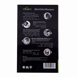 Hair Shampoo Black Hair Color Shampoo Fashion Fast Magic a VERY Wash Dark Black Herbal Ingredients Normal Shampoo Easy Coloring