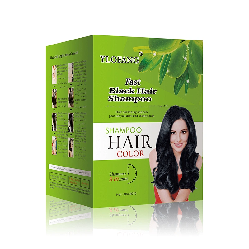 Yosaten New hair color natural instant shampoo form hair color black hair dye shampoo
