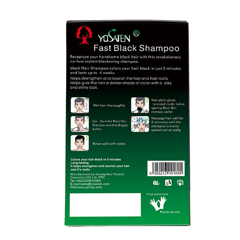 Yosaten brand Color in Stylish Black Fashion Hair Care Cream Dye Without Unpleasant Odor