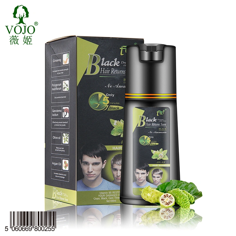 oem manufacturer ammonia free natural herbal thailand color dark brown black coloring permanent Hair dye shampoo