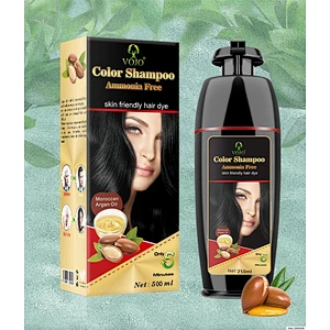VOJO Private Label Black hair dye Shampoo Bottle with Pump 500 ml Black Hair Dye Shampoo for Gray Hair