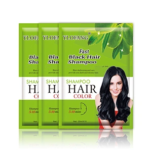 Yosaten New hair color natural instant shampoo form hair color black hair dye shampoo
