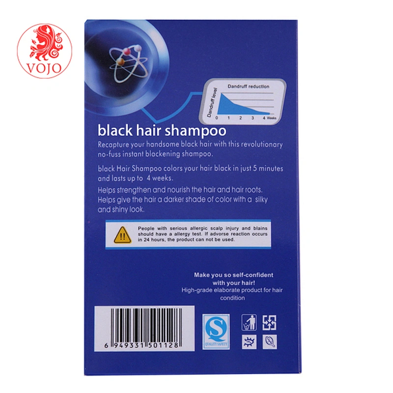 YOSATEN 100% Cover White Hair Fast Dye with Argan Oil Black Hair Shampoo best dye for gray hair