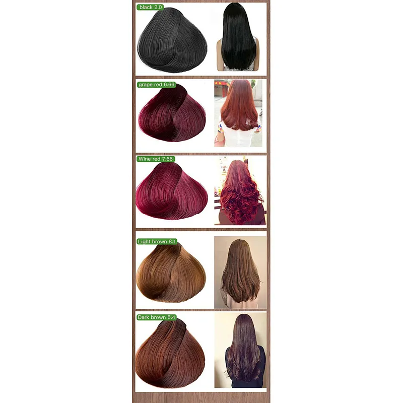 hair coloring shampoo with easy process and beautiful shining color for women and men