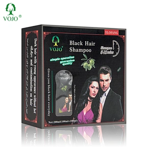 Natural Pure  Extract Hair Dye Shampoo to Keep Hair Young and Permanent color with Olive Noni essence and free of Ammonia