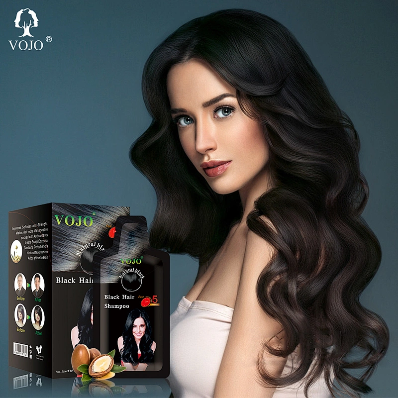 Free ammonia noni black hair darkening shampoo healthy hair dye 100% natural herbal healer formula Africa