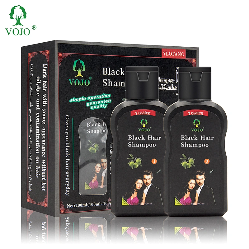 Natural Pure  Extract Hair Dye Shampoo to Keep Hair Young and Permanent color with Olive Noni essence and free of Ammonia