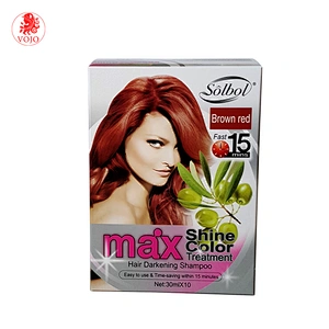 Natural herbal vojo fast color in black hair shampoo for white,yellow,brown hair,etc to black turn grey hair to black