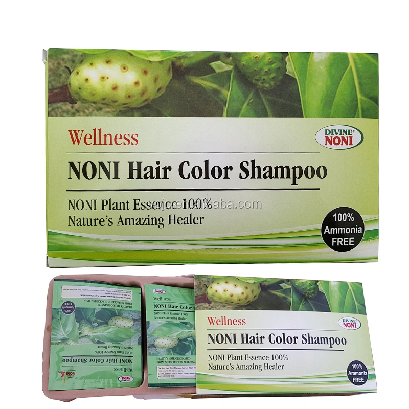 Noni black hair magic shampoo hot sale taobao YOSATEN magic black hair shampoo OEM ODM hair color beauty