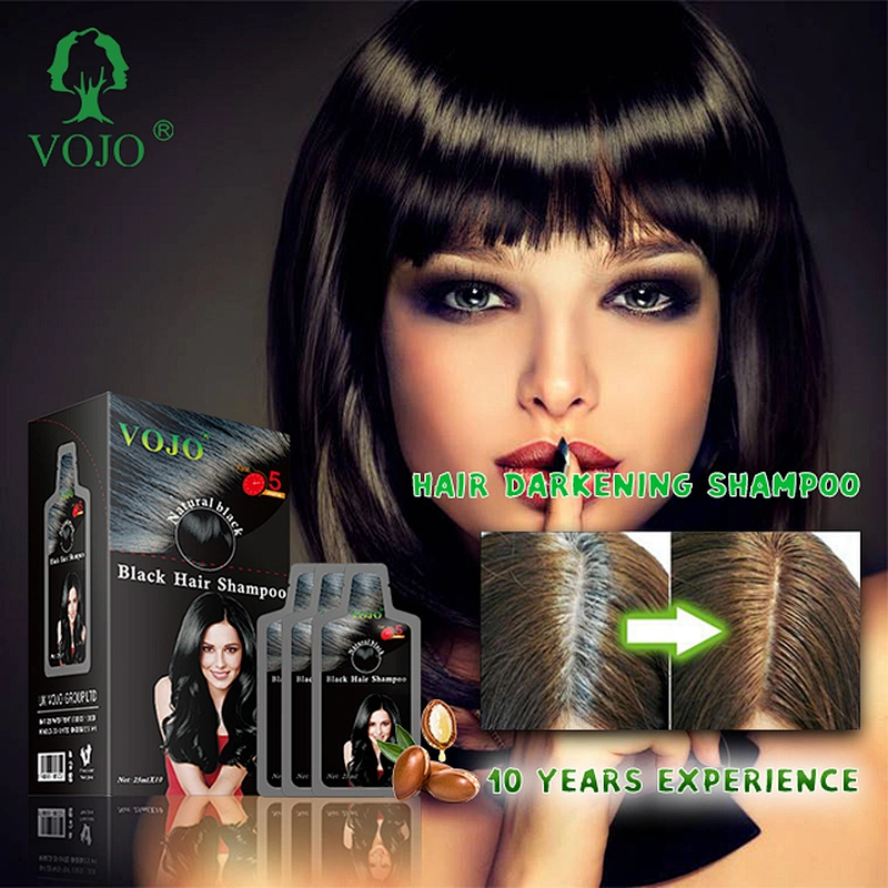 China best quality oem hot sale ppd free halal magic normal natural hair darkening shampoo based hair color