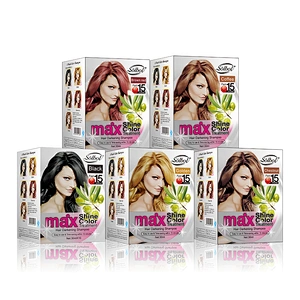 hair coloring shampoo with easy process and beautiful shining color for women and men