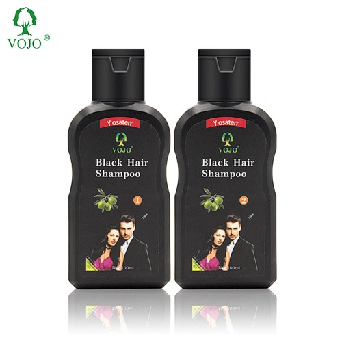 Natural Pure  Extract Hair Dye Shampoo to Keep Hair Young and Permanent color with Olive Noni essence and free of Ammonia