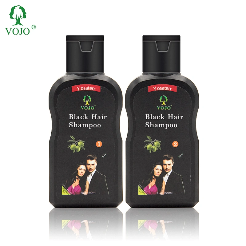 Natural Pure  Extract Hair Dye Shampoo to Keep Hair Young and Permanent color with Olive Noni essence and free of Ammonia
