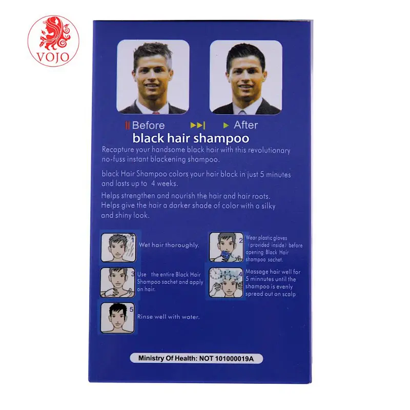 YOSATEN 100% Cover White Hair Fast Dye with Argan Oil Black Hair Shampoo best dye for gray hair