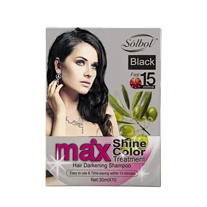 the high technology  and fast of the hair dye shampoo only  use 15mins can get the natural black hair color