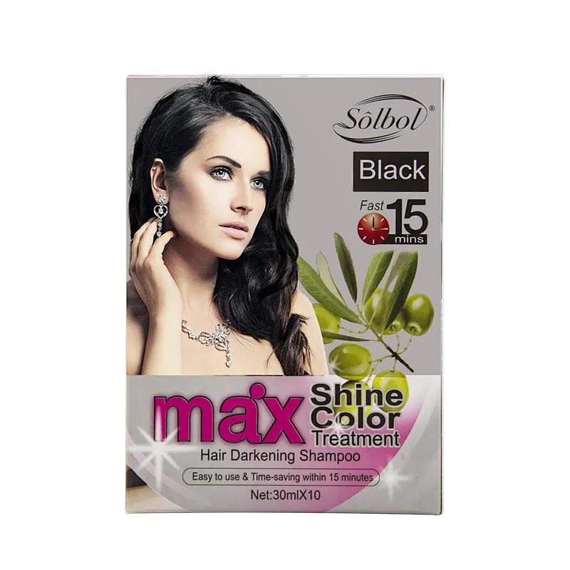 the high technology  and fast of the hair dye shampoo only  use 15mins can get the natural black hair color