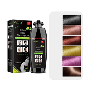 OEM/ODM New hair color natural instant shampoo hotel  form hair color black hair dye shampoo