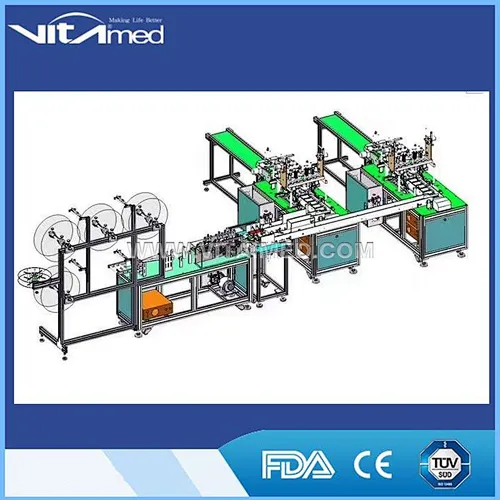 Fully Automatic Nonwoven Folding Medical Face Mask Making Machine