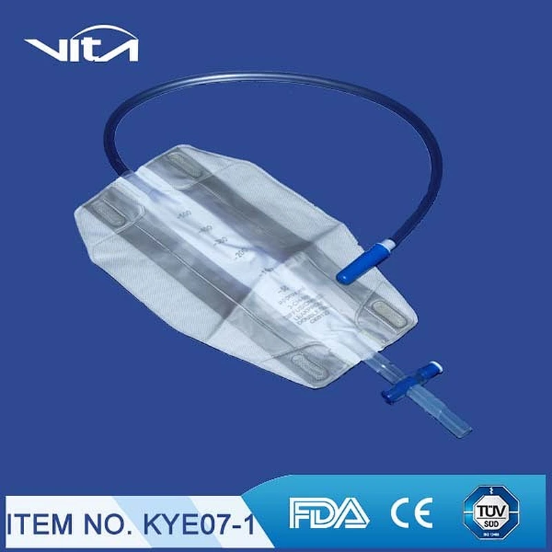 Three-chamber leg bag