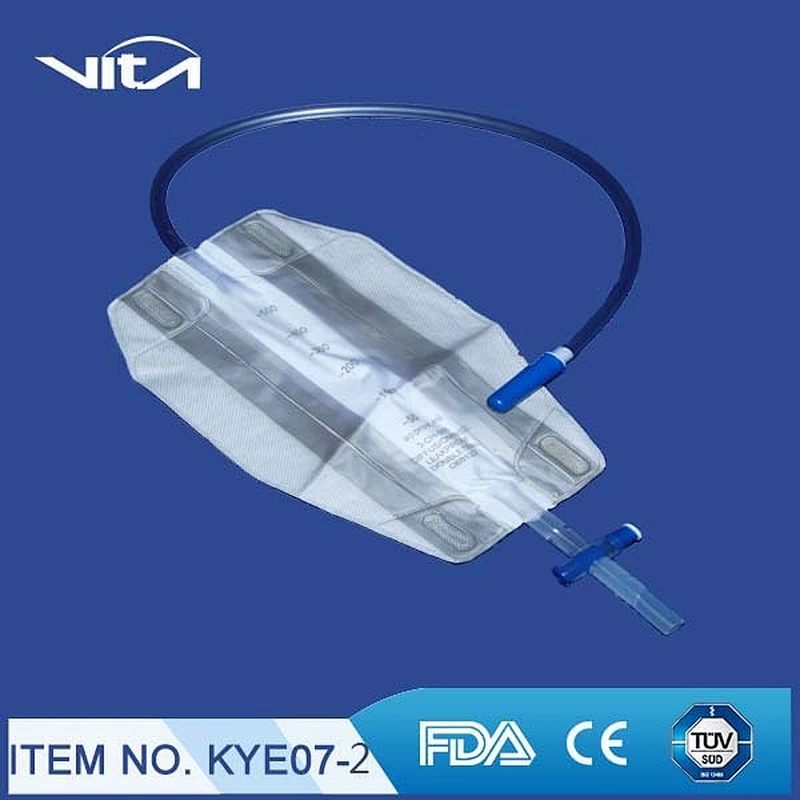Three-chamber leg bag