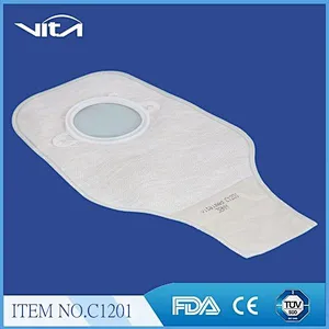 Two piece colostomy bag