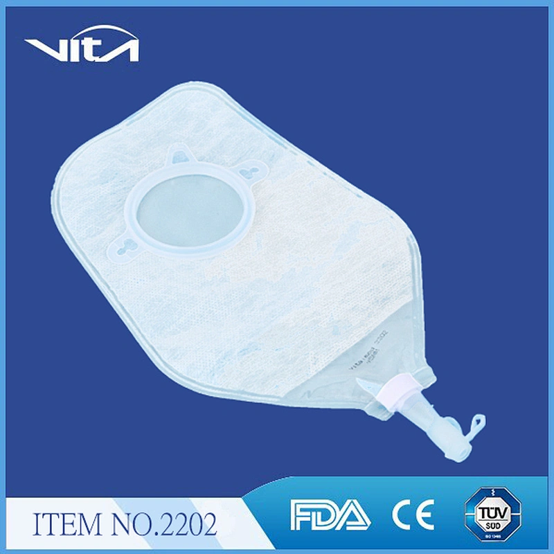 Two piece urostomy bag