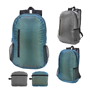 2021 foldable travel  eco-friendly recycled backpack