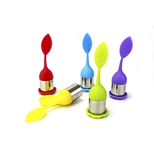 Good quality  leaf shape tea strainer silicone infuser