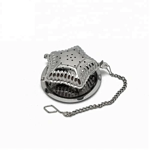 High quality stainless steel star shape tea infuser tea strainer with chain