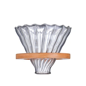 High Borosilicate glass cloud shape Coffee Pot pour for family use