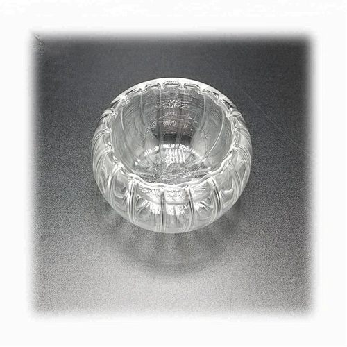 40 ML  heat resistant striated glass tea cup