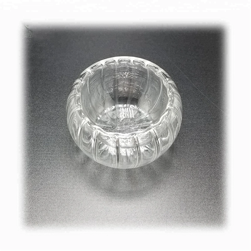 40 ML  heat resistant striated glass tea cup